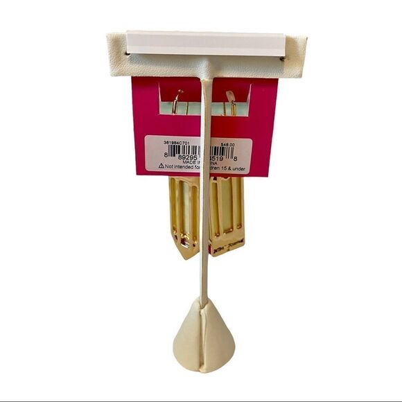 Betsey Johnson Yellow Pencil Drop Earrings. Super Fun Statement Earrings! - Picture 6 of 6